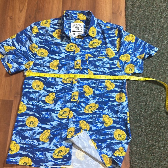 SAVAGE TECHNICIANS - TIGER STRIPE BLUE BUTTON-UP - Picture 7 of 7